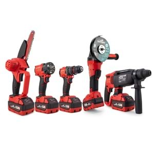 Beşli set MW350R (10mm Ç.Mandren+S.Sıkma+Ş.Spral+Ş.Hilti+Budama)