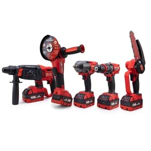 Beşli set MW600R (13mm Ç.Mandren+S.Sıkma+Ş.Spral+Ş.Hilti+Budama)