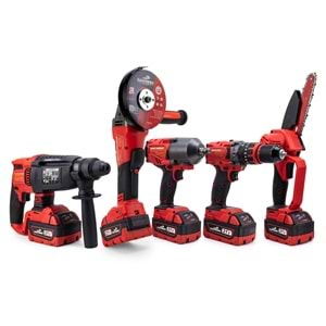 Beşli set MW600R (13mm Ç.Mandren+S.Sıkma+Ş.Spral+Ş.Hilti+Budama)