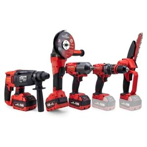 Beşli set MW600R (13mm Ç.Mandren+S.Sıkma+Ş.Spral+Ş.Hilti+Budama)