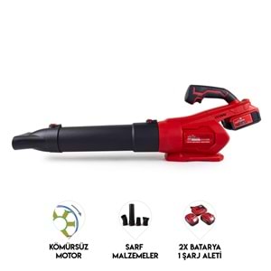 Turbo Üfleme Fan KIRMIZI