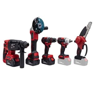 CHELİKBEI Beşli Set MW350R (10mm Ç.Mandren+S.Sıkma+Ş.Spral+Ş.Hilti+Budama)