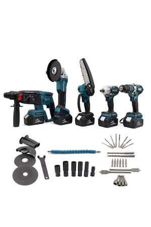 Beşli Set MK350 (Budama testeresi 13mm Ç.MANDREN+S.SIKMA+Ş.SPRAL+Ş.HİLTİ)