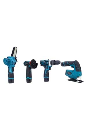 DÖRTLÜ SET MK (Mini testere+ avuç taşlama+akülü vidalama+dekupaj)