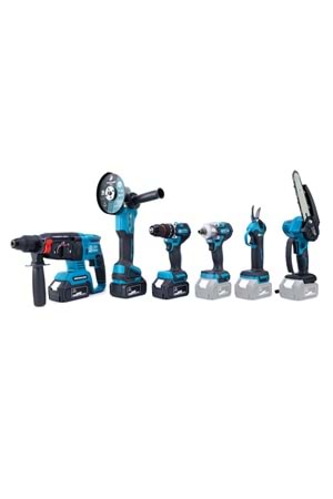 CHELIKBEI Altılı Set (Budama testeresi +Bağ makası + 13mm Ç.Mandren+S.Sıkma+Ş.Spral+Ş.Hilti)