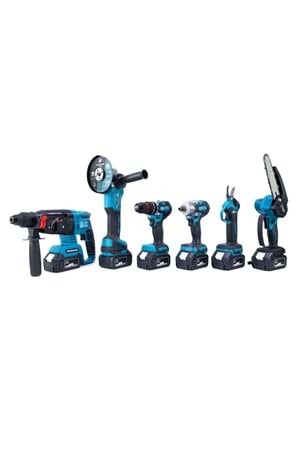 CHELIKBEI Altılı Set (Budama testeresi +Bağ makası + 13mm Ç.Mandren+S.Sıkma+Ş.Spral+Ş.Hilti)