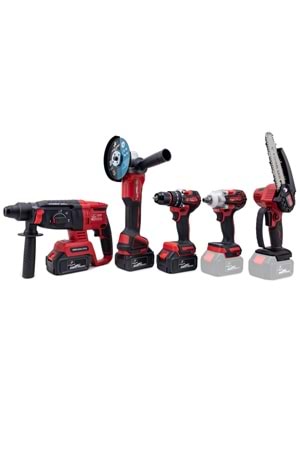 CHELİKBEI Beşli Set MW350 (10mm Ç.Mandren+S.Sıkma+Ş.Spral+Ş.Hilti+Budama)