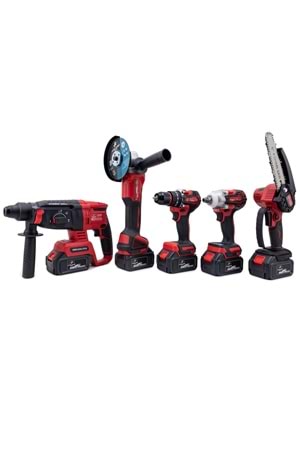 CHELİKBEI Beşli Set MW350 (10mm Ç.Mandren+S.Sıkma+Ş.Spral+Ş.Hilti+Budama)