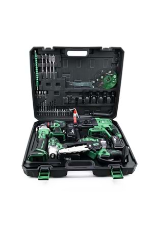 CHELİKBEİ Beşli Set HT350 (Budama Testeresi 10mm Ç.Mandren+S.Sıkma+Ş.Spral+Ş.Hilti)
