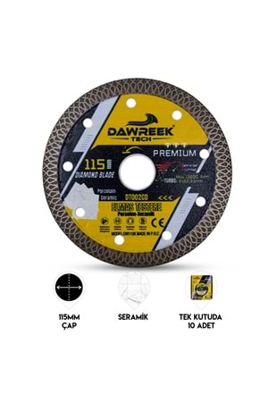 115mm Premium Sürekli Çember Elmas Testere Seramik