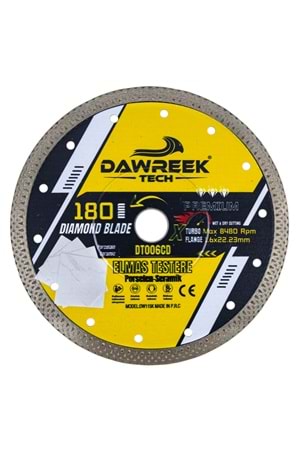 180mm Premium Sürekli Çember Pro Elmas Testere Seramik