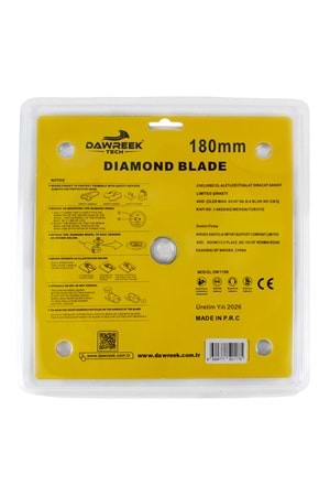 180mm Premium Sürekli Çember Pro Elmas Testere Seramik