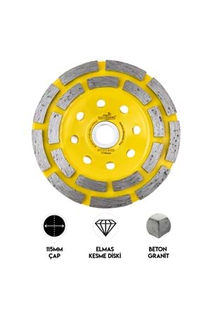 115mm Segmentli Turbo Elmas Taşlama Diski