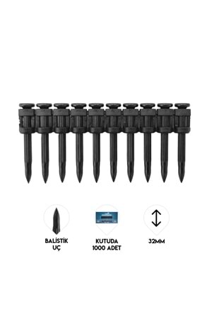 Balistik Uçlu Çivi 32MM