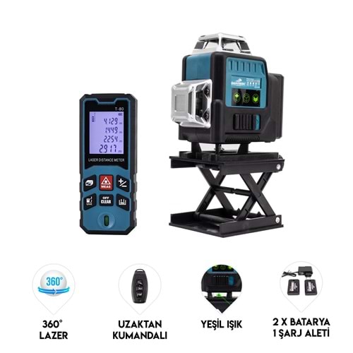 LAZER TERAZİ + LAZER METRE & TRİPOT MK16