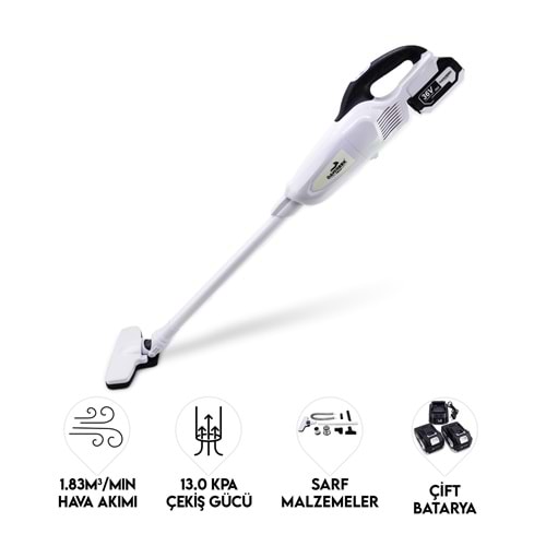 Şarjlı Süpürge BEYAZ