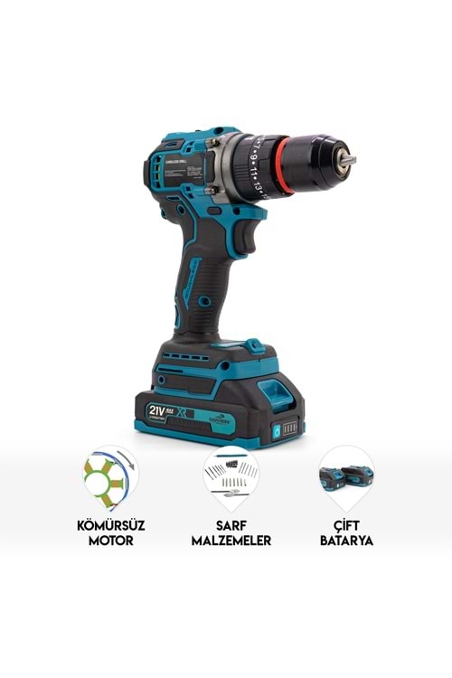10mm Blue1 Kömürsüz Vidalama