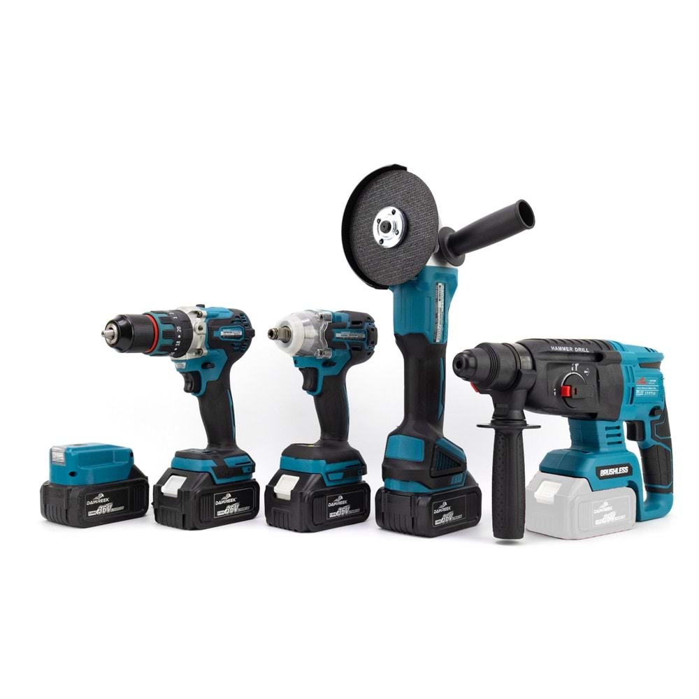 Beşli Set MK350 (Power Bank Led 13mm Ç.Mandren+S.Sıkma+Ş.Spral+Ş.Hilti)