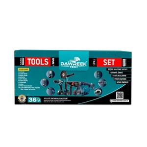 Onlu Set (Led Işık + Kırıcı Delici Matkap+avuç taşlama+Somun Sıkma+Vidalama+Sunta Kesme+Dekupaj+Lazer Metre+Oto Yıkama+Çok Fonksiyonlu Avuç Taşlama)