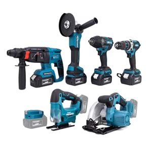 YEDİLİ SET MK800 (POWERBANK&LED+ Ş.Hilti+Ş.spral+S.Sıkma+13mm Ç.Mandren+Ş.Dekupaj+Sunta Kesme)