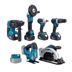 YEDİLİ SET MK350 (POWERBANK&LED+ Ş.Hilti+Ş.spral+S.Sıkma+13mm Ç.Mandren+Ş.Dekupaj+Sunta Kesme)
