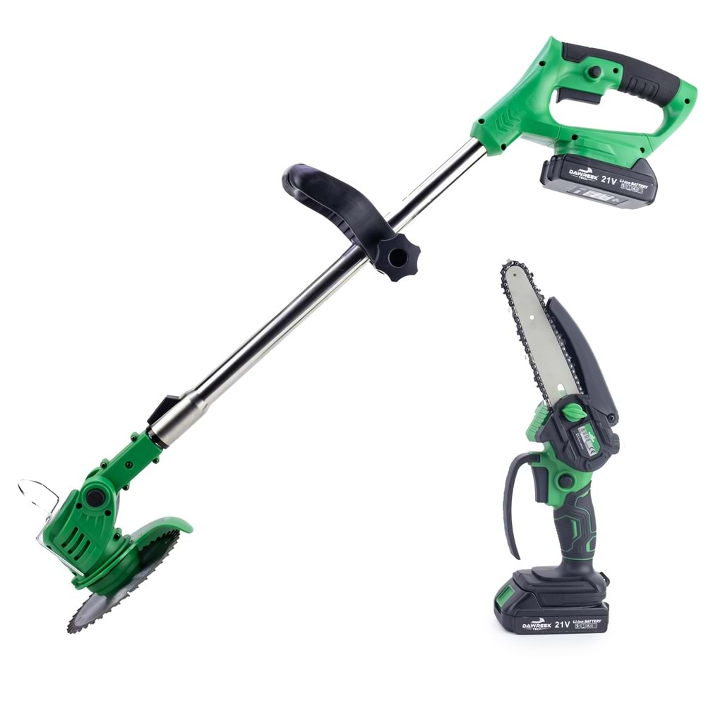 Şarjlı Tırpan + Testere GREEN