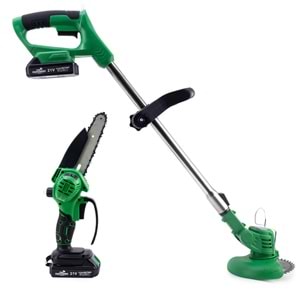 Şarjlı Tırpan + Testere GREEN