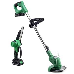 Şarjlı Tırpan + Testere GREEN