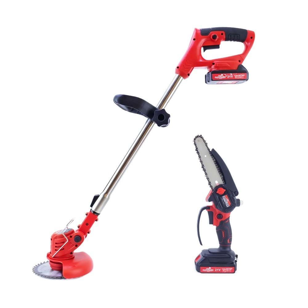 Şarjlı Tırpan + Testere RED