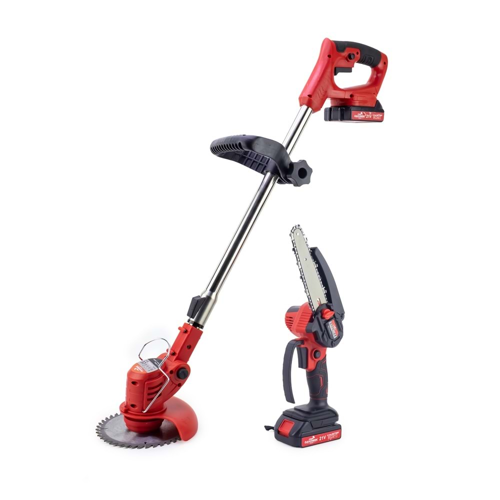 Şarjlı Tırpan + Testere RED