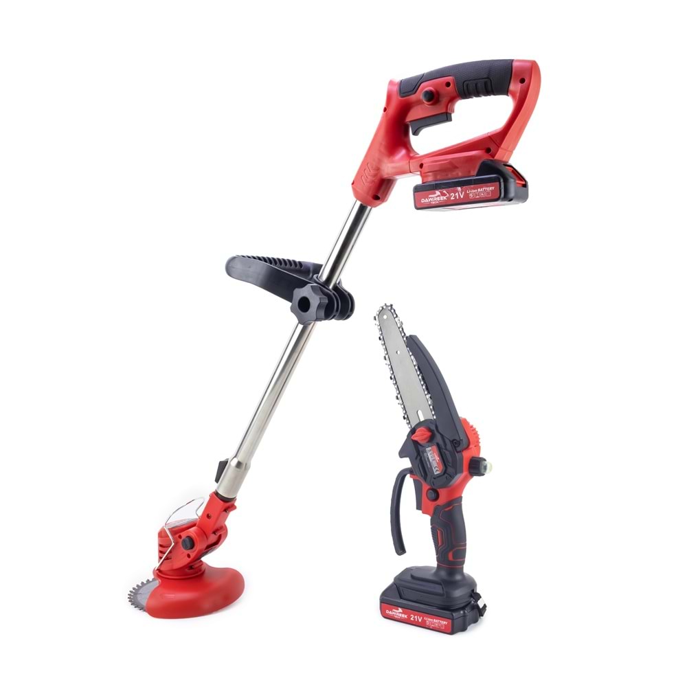 Şarjlı Tırpan + Testere RED