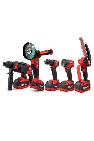 Beşli set MW350R (10mm Ç.Mandren+S.Sıkma+Ş.Spral+Ş.Hilti+Budama)