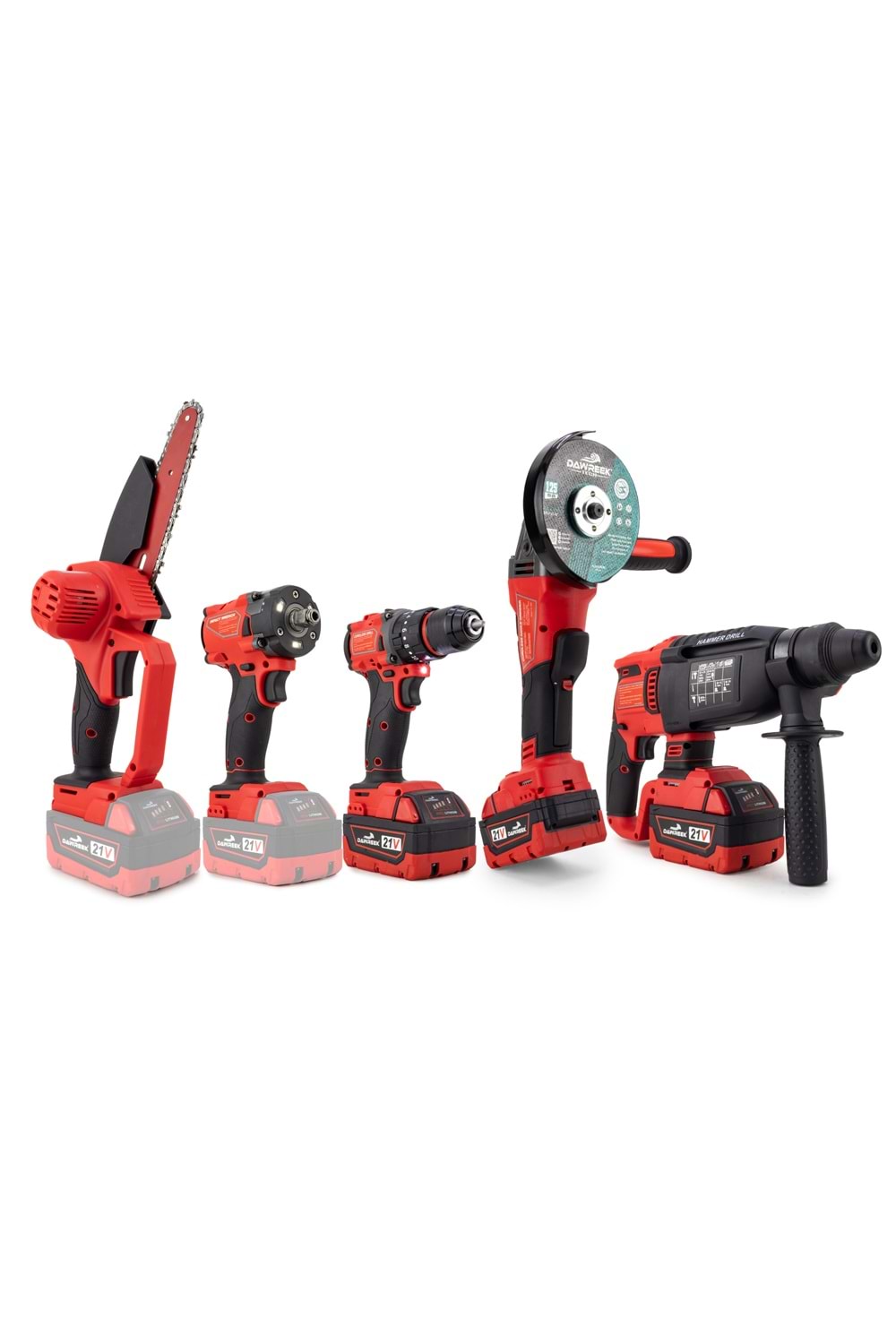 Beşli set MW350R (10mm Ç.Mandren+S.Sıkma+Ş.Spral+Ş.Hilti+Budama)