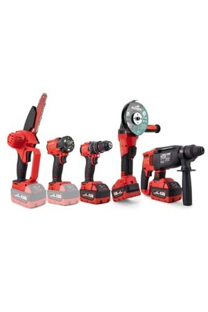 Beşli set MW350R (10mm Ç.Mandren+S.Sıkma+Ş.Spral+Ş.Hilti+Budama)