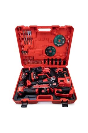 Beşli set MW350R (10mm Ç.Mandren+S.Sıkma+Ş.Spral+Ş.Hilti+Budama)