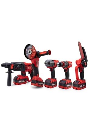Beşli set MW600R (13mm Ç.Mandren+S.Sıkma+Ş.Spral+Ş.Hilti+Budama)