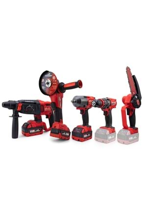Beşli set MW600R (13mm Ç.Mandren+S.Sıkma+Ş.Spral+Ş.Hilti+Budama)