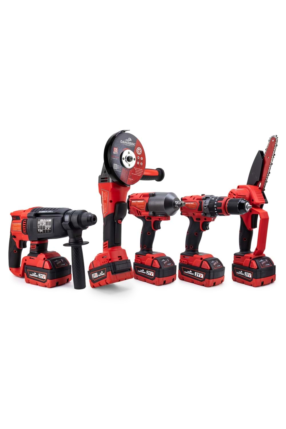Beşli set MW600R (13mm Ç.Mandren+S.Sıkma+Ş.Spral+Ş.Hilti+Budama)