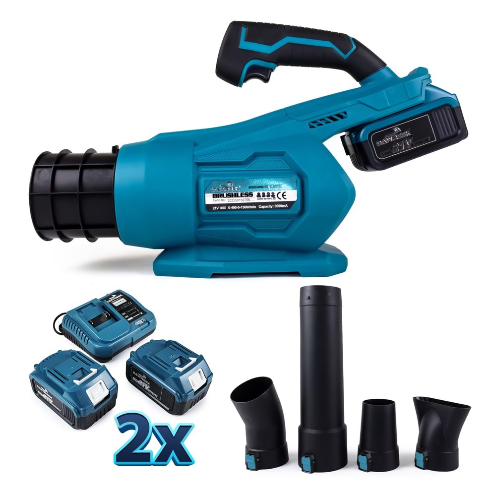 Turbo Üfleme Fan MAVİ