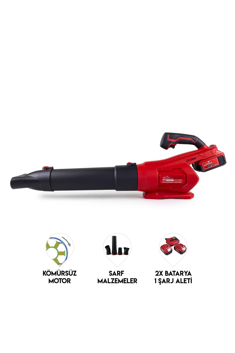 Turbo Üfleme Fan KIRMIZI