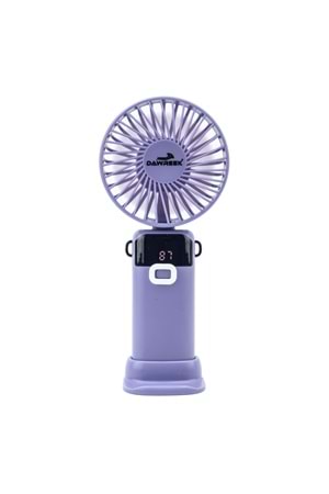 Led Göstergeli El Fanı MAVİ (MOR)