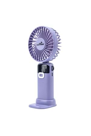 Led Göstergeli El Fanı MAVİ (MOR)