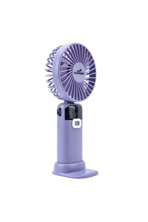 Led Göstergeli El Fanı MAVİ (MOR)