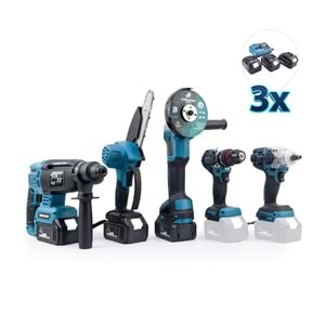 CHELİKBEİ Beşli Set MK350 (Budama testeresi 10mm Ç.MANDREN+S.SIKMA+Ş.SPRAL+Ş.HİLTİ)