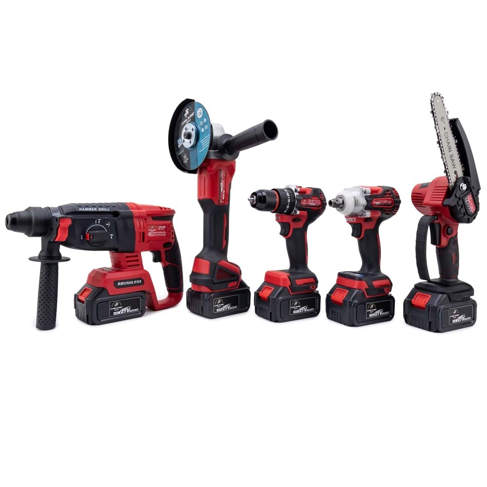 CHELİKBEI BEŞLİ SET MW350R (10mm Ç.Mandren+S.Sıkma+Ş.Spral+Ş.Hilti+Budama)