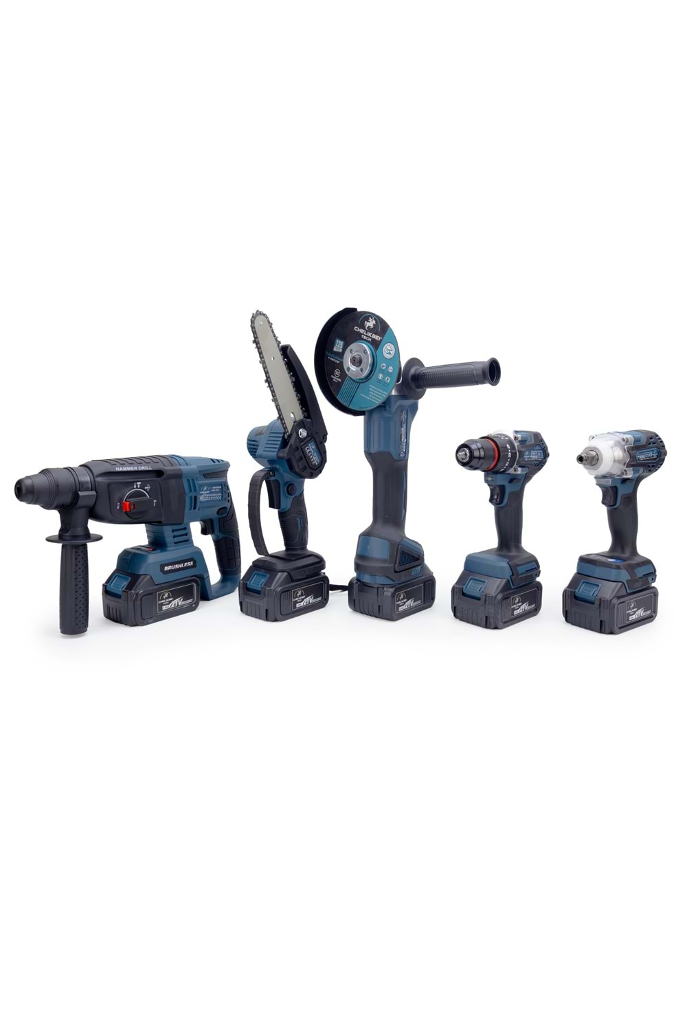 CHELİKBEI Beşli Set BS350 (10mm Ç.Mandren+S.Sıkma+Ş.Spral+Ş.Hilti+Budama)