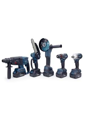 CHELİKBEI Beşli Set BS350 (10mm Ç.Mandren+S.Sıkma+Ş.Spral+Ş.Hilti+Budama)