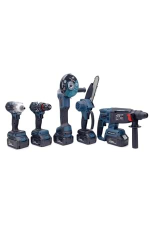 CHELİKBEI Beşli Set BS350 (10mm Ç.Mandren+S.Sıkma+Ş.Spral+Ş.Hilti+Budama)