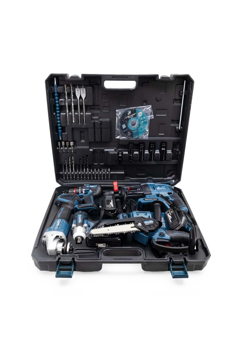 CHELİKBEI Beşli Set BS350 (10mm Ç.Mandren+S.Sıkma+Ş.Spral+Ş.Hilti+Budama)