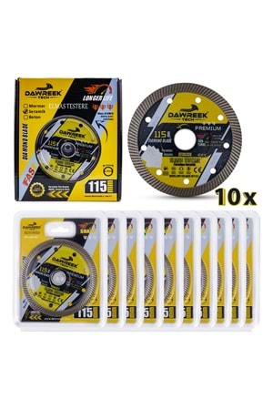 115mm Premium İnce Turbo Pro Elmas Testere (Porselen-Seramik)